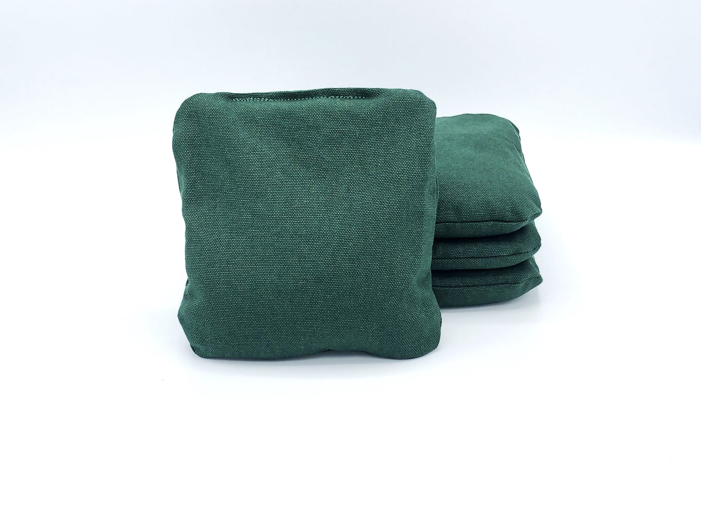 Forest Green Traditional Canvas Cornhole Bag Set (4 Bags)