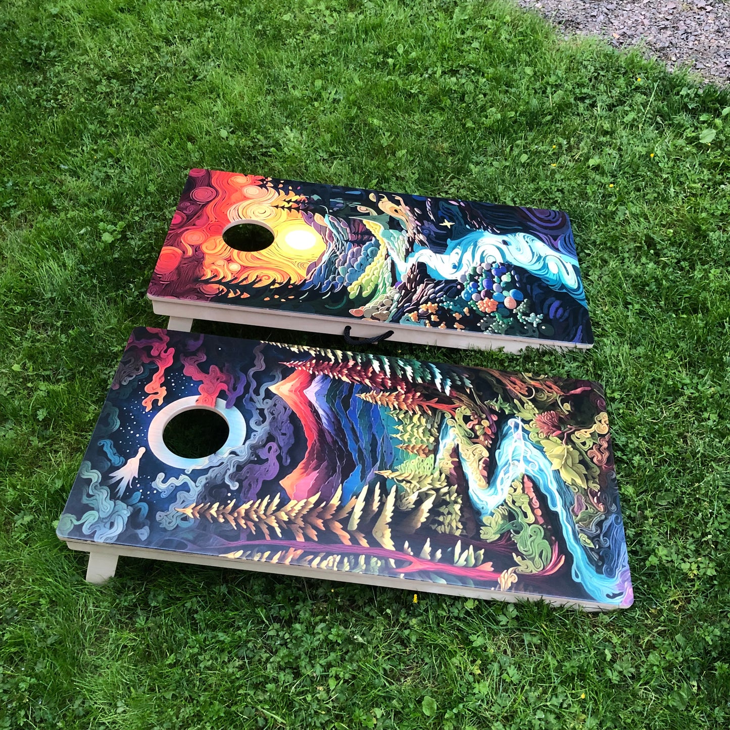 Fantasy Forest Cornhole Board Set