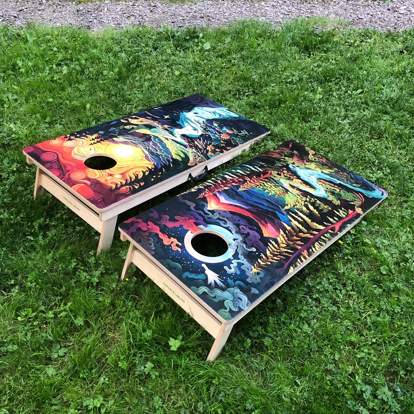 Fantasy Forest Cornhole Board Set