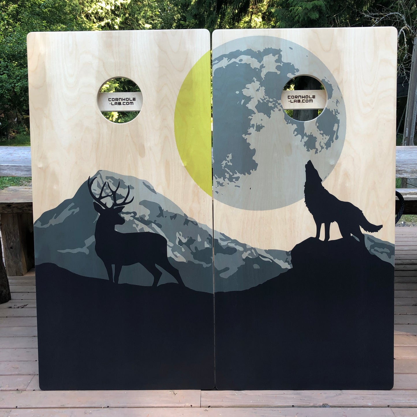 Wolf & Deer