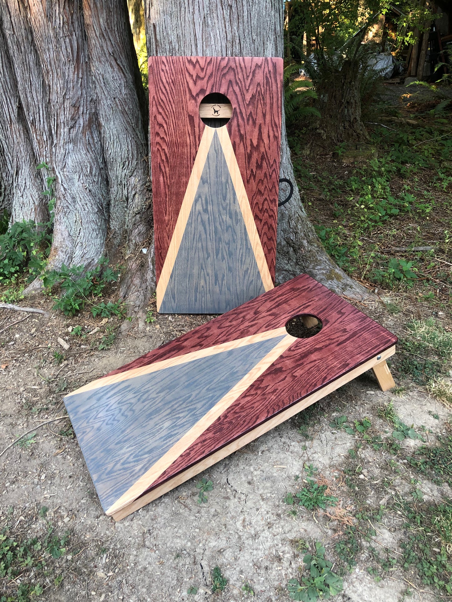 Washington State University Cougars School Colors Cornhole Board Set