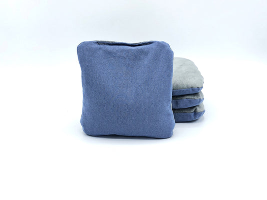 Baby Blue & Grey Stick & Slick Cornhole Bag (4 bags)