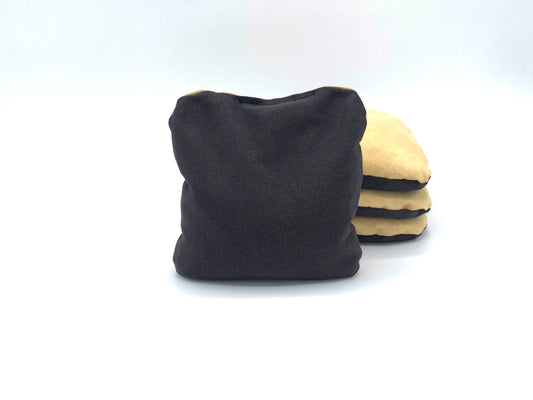 Black and Gold Stick & Slick Cornhole Bag (4 bags)