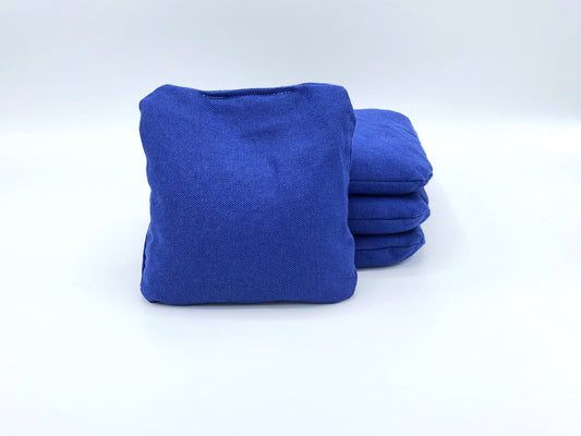 Blue Traditional Canvas Cornhole Bag Set (4 Bags)