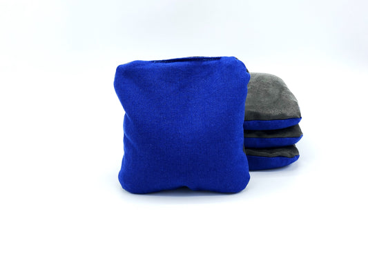 Blue and Black Stick & Slick Cornhole Bag Set (4 Bags)