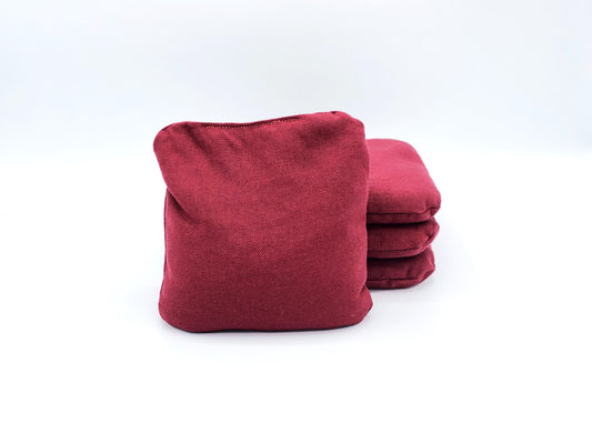 Crimson Traditional Canvas Cornhole Bag Set (4 Bags)