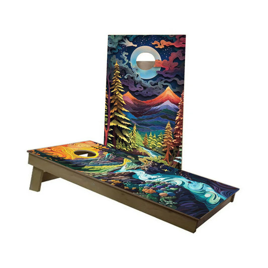 Fantasy Forest Cornhole Board Set