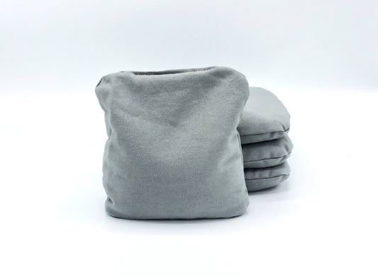 Grey Traditional Canvas Cornhole Bag Set (4 Bags)
