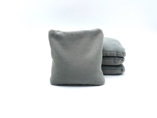 Grey on Grey Stick & Slick Cornhole Bags (4 Bags)
