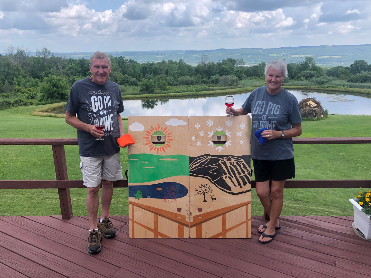 Custom Cornhole Board Set (your vision, our artists)